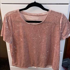 pink velvet top